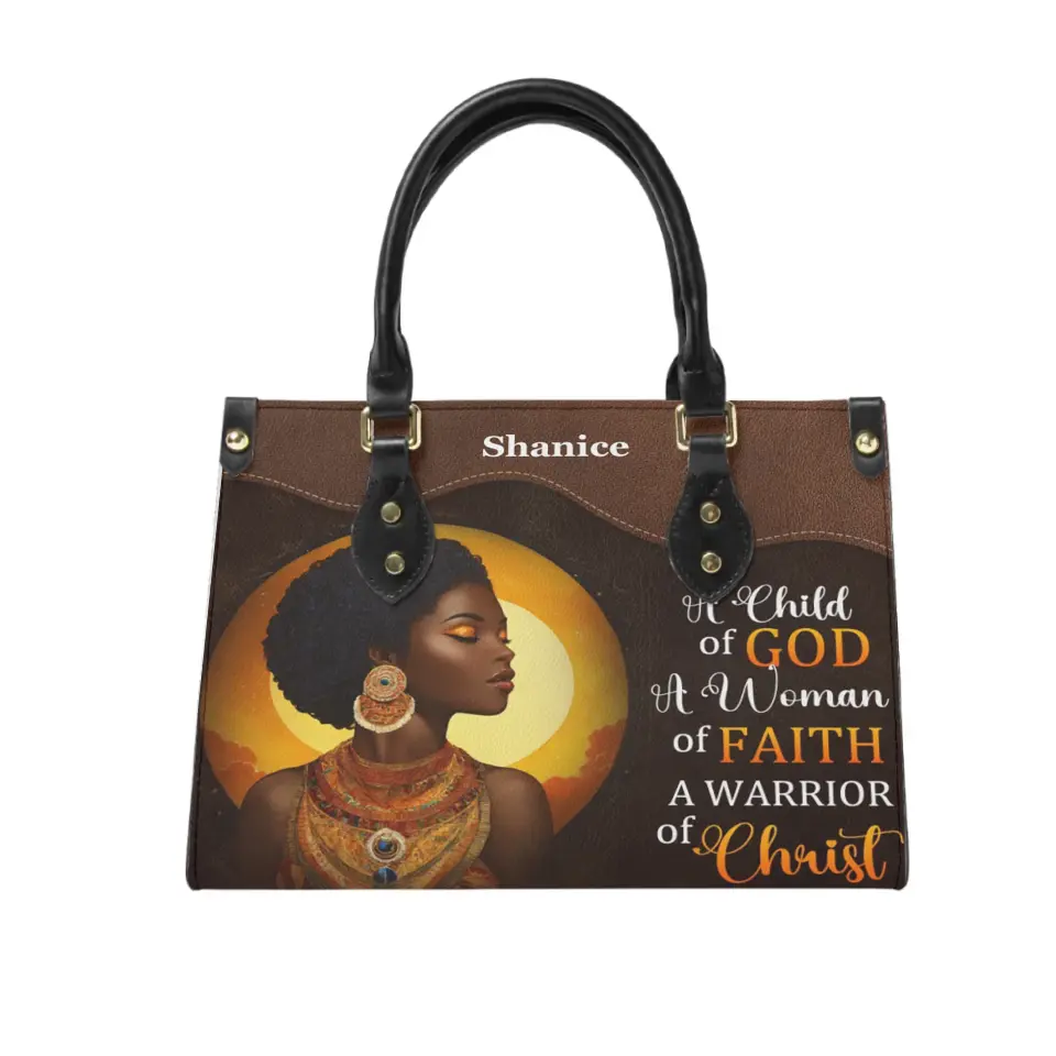 A Child Of God - Personalized Leather Bag