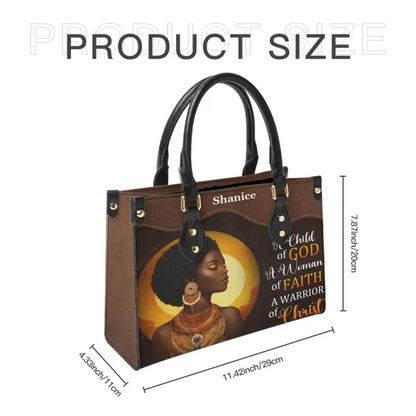 A Child Of God - Personalized Leather Bag