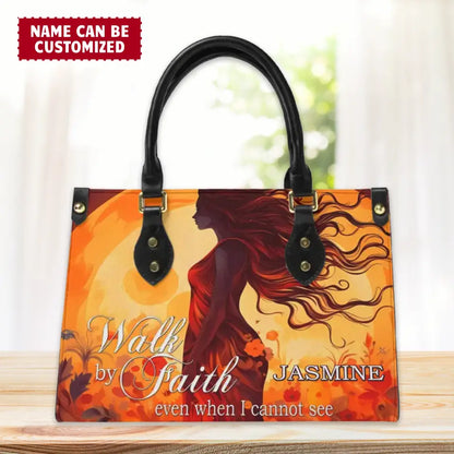 Walk By Faith - Personalized Leather Bag