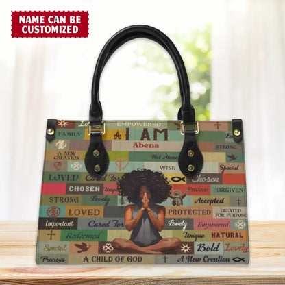 I Am Chosen - Personalized Leather Bag