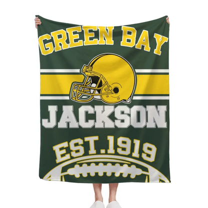 Football Fandom Personalized Custom NFL Team Blanket - A Touchdown Gift for Sports Fans