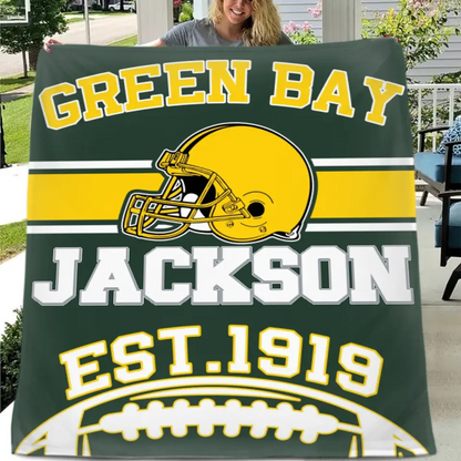 Football Fandom Personalized Custom NFL Team Blanket - A Touchdown Gift for Sports Fans