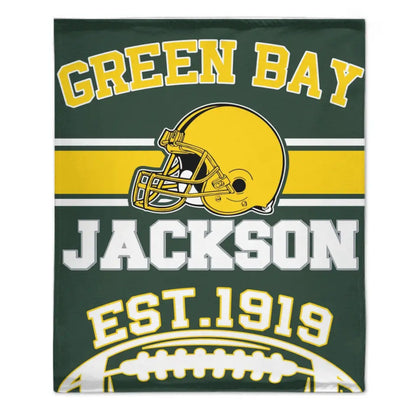 Football Fandom Personalized Custom NFL Team Blanket - A Touchdown Gift for Sports Fans