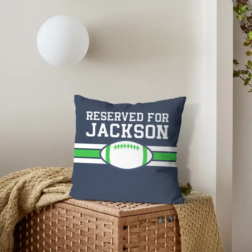 Team Spirit - Personalized  Football Pillowcase - Perfect Fan Gift!