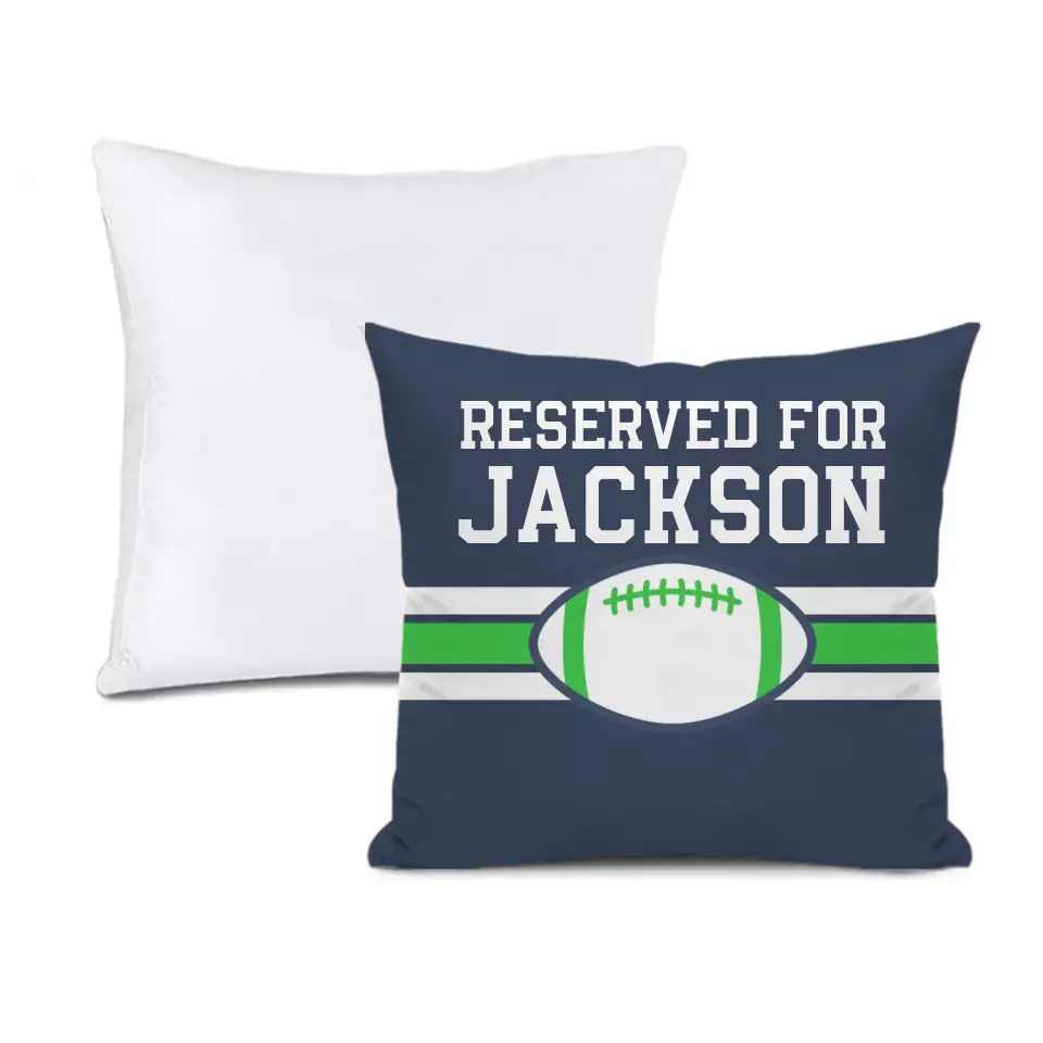 Team Spirit - Personalized  Football Pillowcase - Perfect Fan Gift!