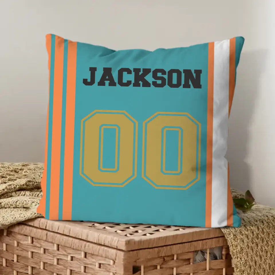 Team Spirit - Personalized  Football Pillowcase Are Customizable With Names And Numbers - Perfect Fan Gift!