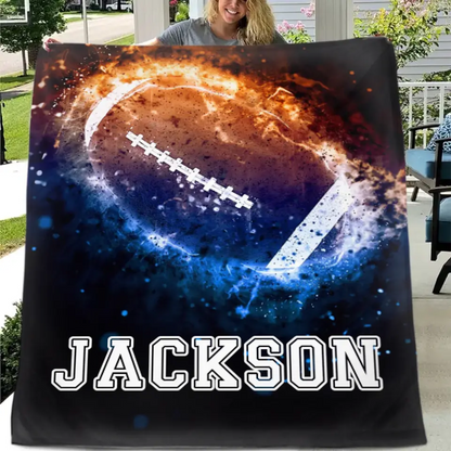 Athletic tide - Personalized Football Blankets - Gift For The Football Fans,Sports Enthusiasts