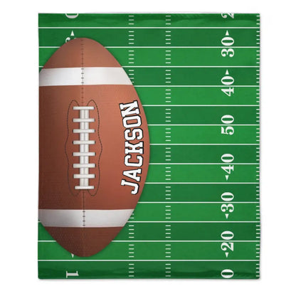 Athletic tide - Personalized Grass Football Team Flannel Blanket - Gift For The Fans,Sports Enthusiasts