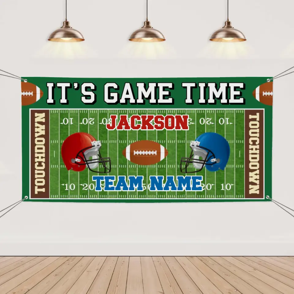 Custom Football Competition Banner - Personalized Football Banner - Gift For The Party,Sports Enthusiasts