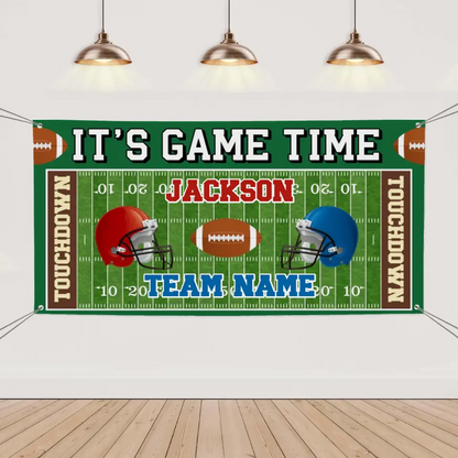 Custom Football Competition Banner - Personalized Football Banner - Gift For The Party,Sports Enthusiasts