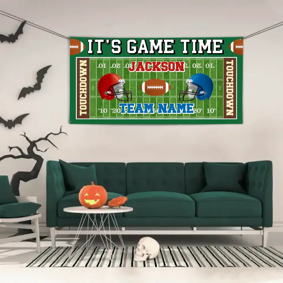 Custom Football Competition Banner - Personalized Football Banner - Gift For The Party,Sports Enthusiasts