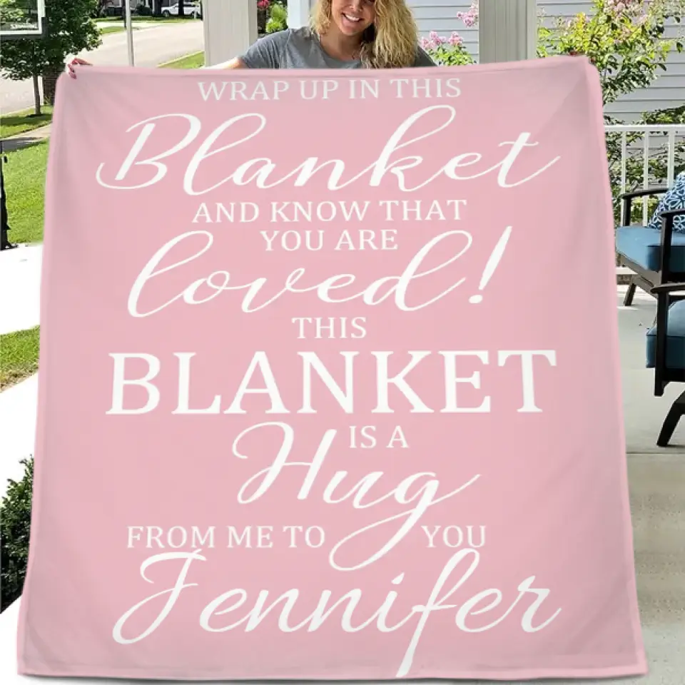 Friendship Gifts - Personalized Multi-color Blanket - Gifts for Ladies and Gentleman