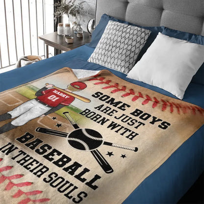 Baseball Sport - Personalized  Blanket - Gifts for Baseball players,Enthusiasts