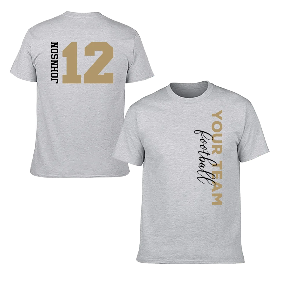 Game Day - Personalised Name And Number 2 Sided T-Shirt - A Gift For Football Supporters,Players