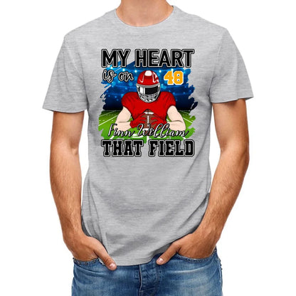 My Heart Is On That Field - Personalised Football Shirts - Gifts for Football Fans