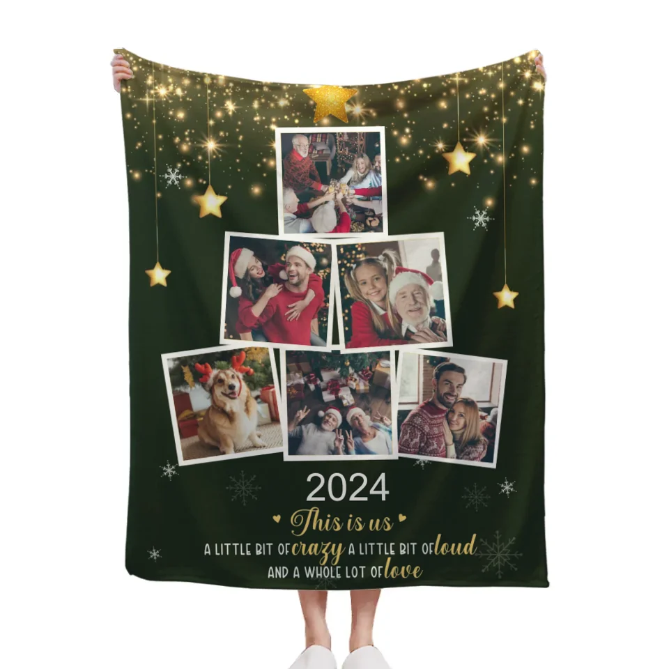 Custom Photo Being With Family Is The Best Part Of Christmas - Family Personalized Custom Blanket - Christmas Gift For Family Members