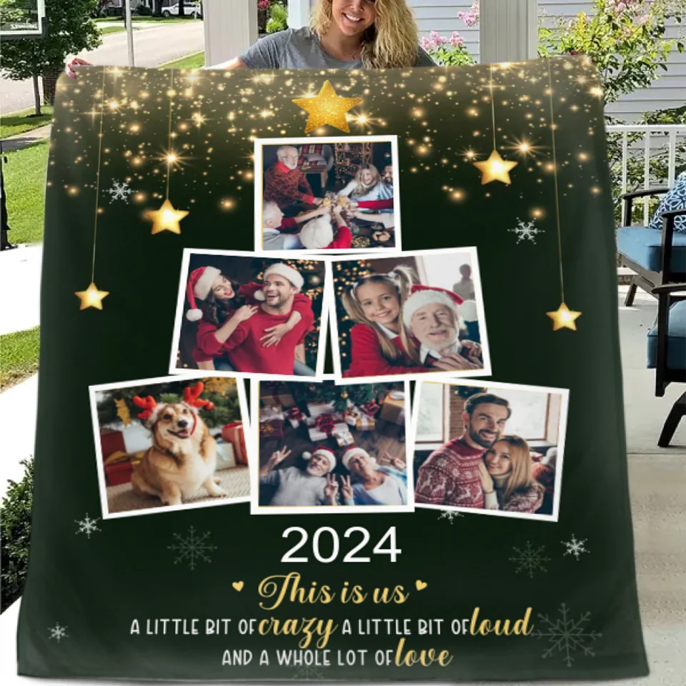 Custom Photo Being With Family Is The Best Part Of Christmas - Family Personalized Custom Blanket - Christmas Gift For Family Members