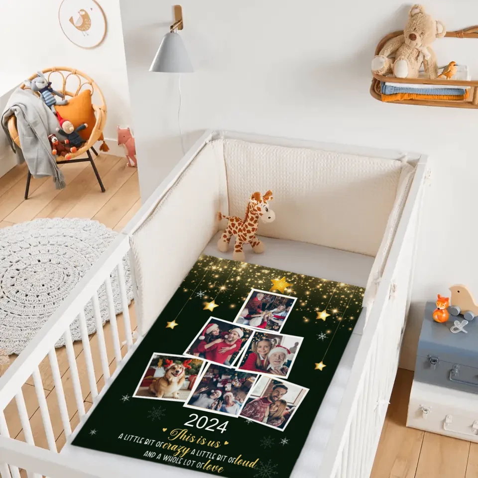 Custom Photo Being With Family Is The Best Part Of Christmas - Family Personalized Custom Blanket - Christmas Gift For Family Members