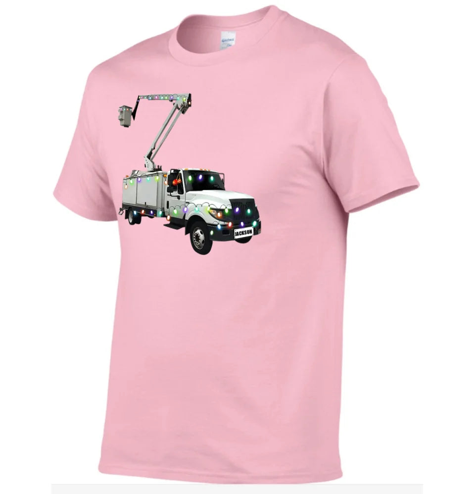 Multiple Colors Of Custom Apparel For Trucks - T-shirts With Personalized Name And Different Color Trucker Patterns - A Gift For Yourself,Friend