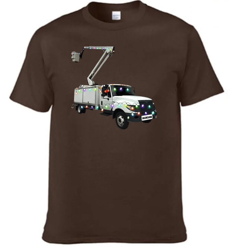 Multiple Colors Of Custom Apparel For Trucks - T-shirts With Personalized Name And Different Color Trucker Patterns - A Gift For Yourself,Friend