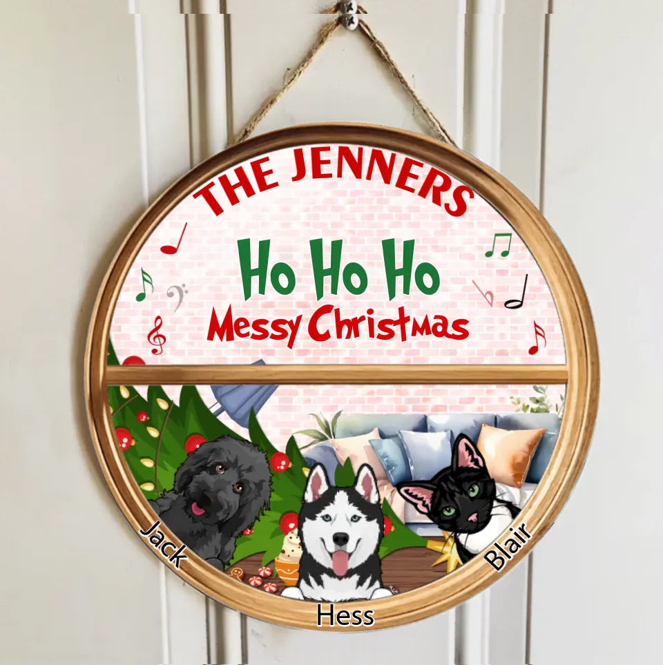 Joyful enough? - Personalized Christmas Round Wooden Sign - Christmas Gifts