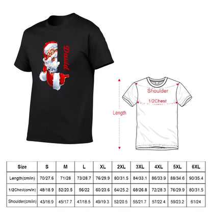 Santa Claus Pattern Customized Clothing - Couple's T-shirts With Personalized Names, Group Apparel, Family Apparel - A Gift For Friend,Family,Other Half