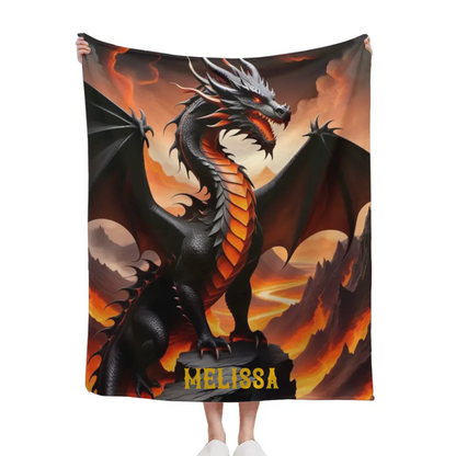 Customized Dinosaur Blanket - Soft Blanket With Personalized Dinosaur Background And Name - A Gift For Child,Dinosaur lovers