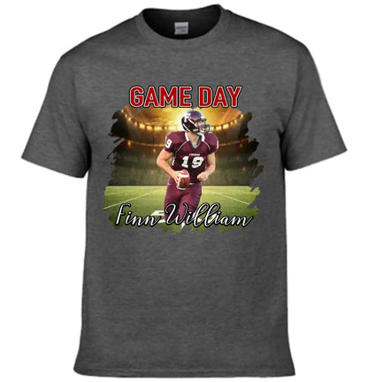 Customized Football Apparel - Football Game Day Personalized Names, Team Names, Numbers and Photos Clothes - Gifts for Football Fans