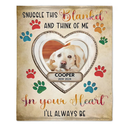 Customized Pet Memorial Blankets - Personalized Pet Name And Photo Of A Love-filled Blanket - Memorial Gifts For Pet Owners,Pet Lovers