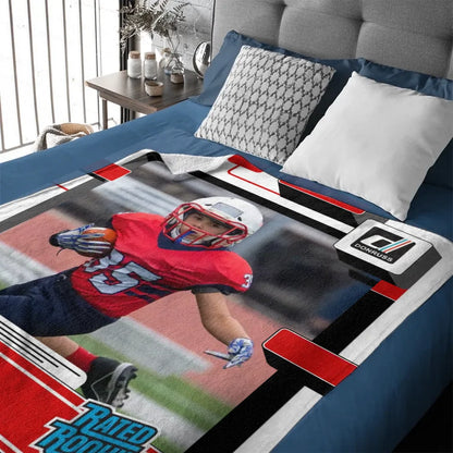 Personalized Sport Blanket: Panini Donruss Style - A Gift for the Sports Lover