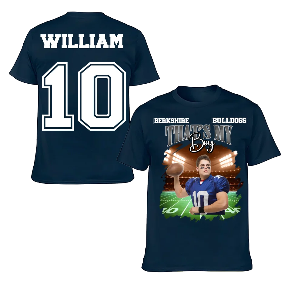 That's My Boy Personalized Jerseys Football Match Day Customized Team Names Family Photos For Player Use