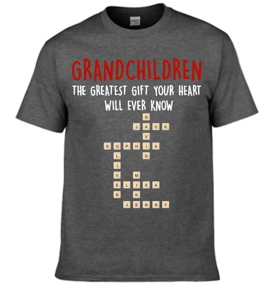 Customized Family Apparel - Crossword Free Combination Personalized Name Comfort Fashion Clothing - A Gift For Family,Grandma,Grandparent