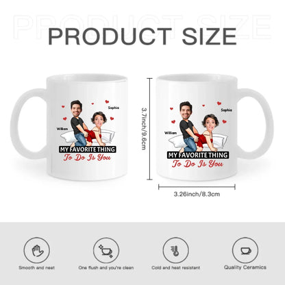 Customized Couple Mug - Unique Mugs Personalized with Names,Photos and Cartoon Images - A Gift For Girlfriend,Boyfriend,Wife,Husband,Anniversary