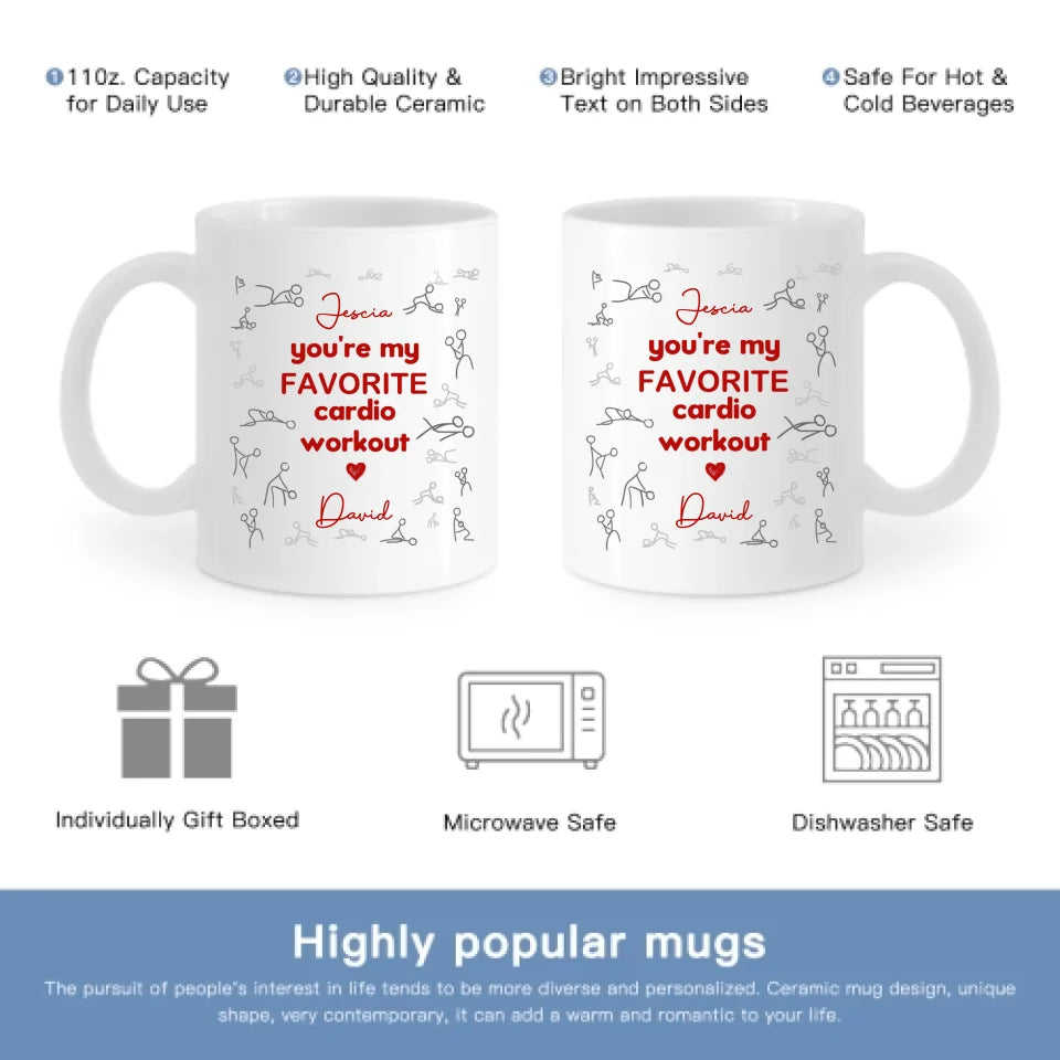 Favorite Aerobic Exercise - Personalized Mugs - Gifts for Your Loved Ones