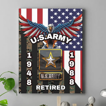 Personalized Veterans Canvas Painting - Gifts for Veterans