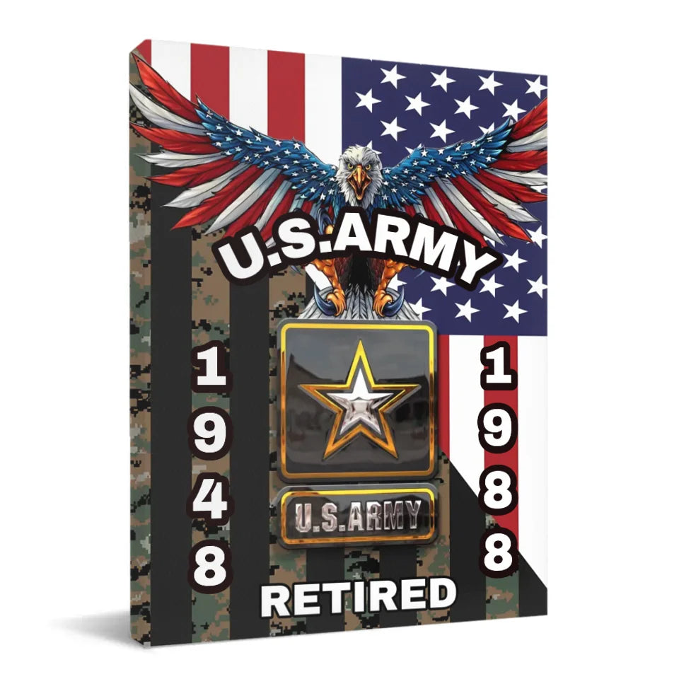 Personalized Veterans Canvas Painting - Gifts for Veterans