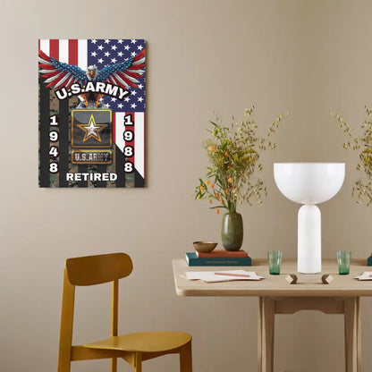 Personalized Veterans Canvas Painting - Gifts for Veterans