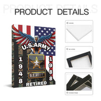 Personalized Veterans Canvas Painting - Gifts for Veterans