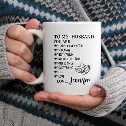 Customized Mugs to Express Love - Personalized Nickname and Name Love Letter Mug - A Gift For Girlfriend,Boyfriend,Wife,Husband