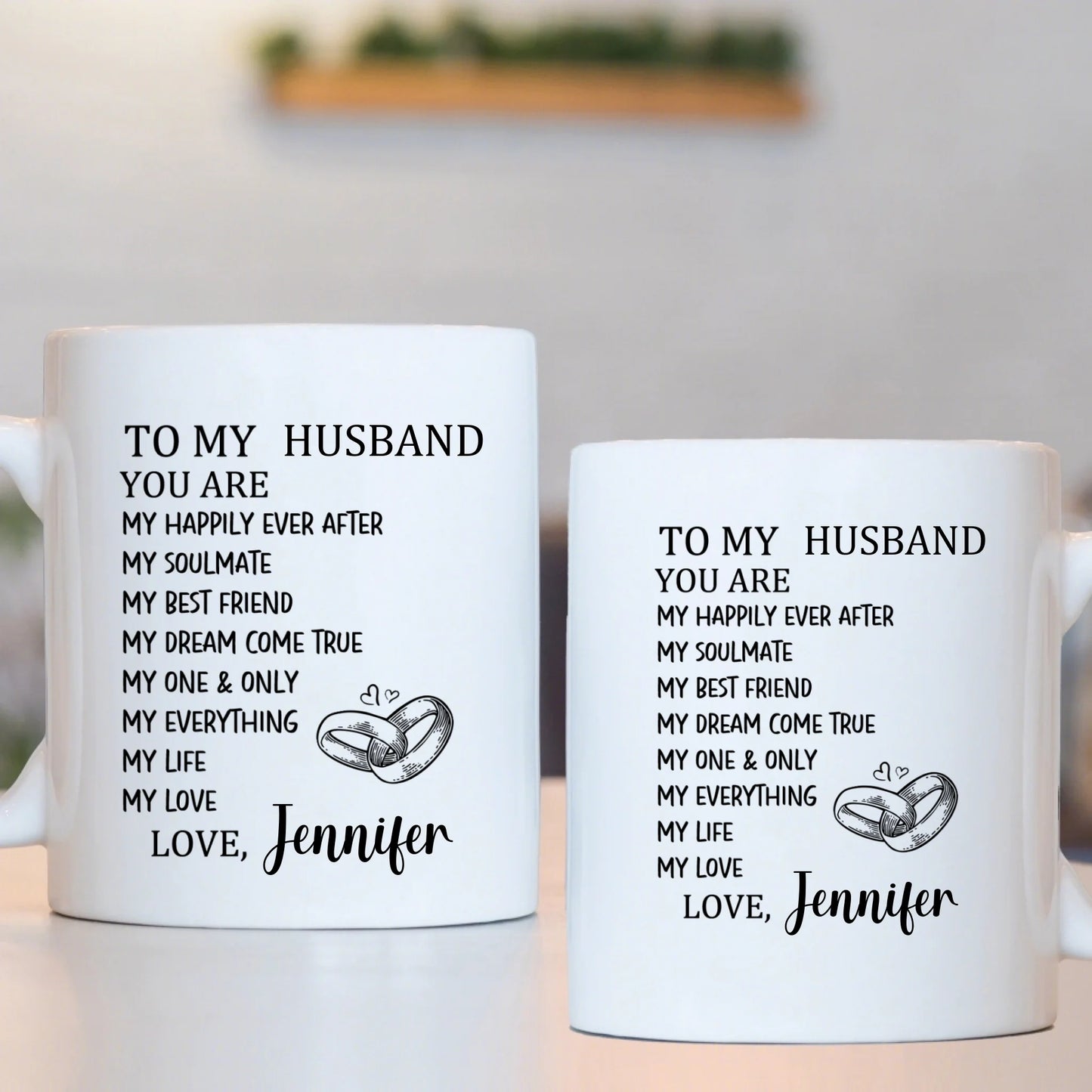 Customized Mugs to Express Love - Personalized Nickname and Name Love Letter Mug - A Gift For Girlfriend,Boyfriend,Wife,Husband