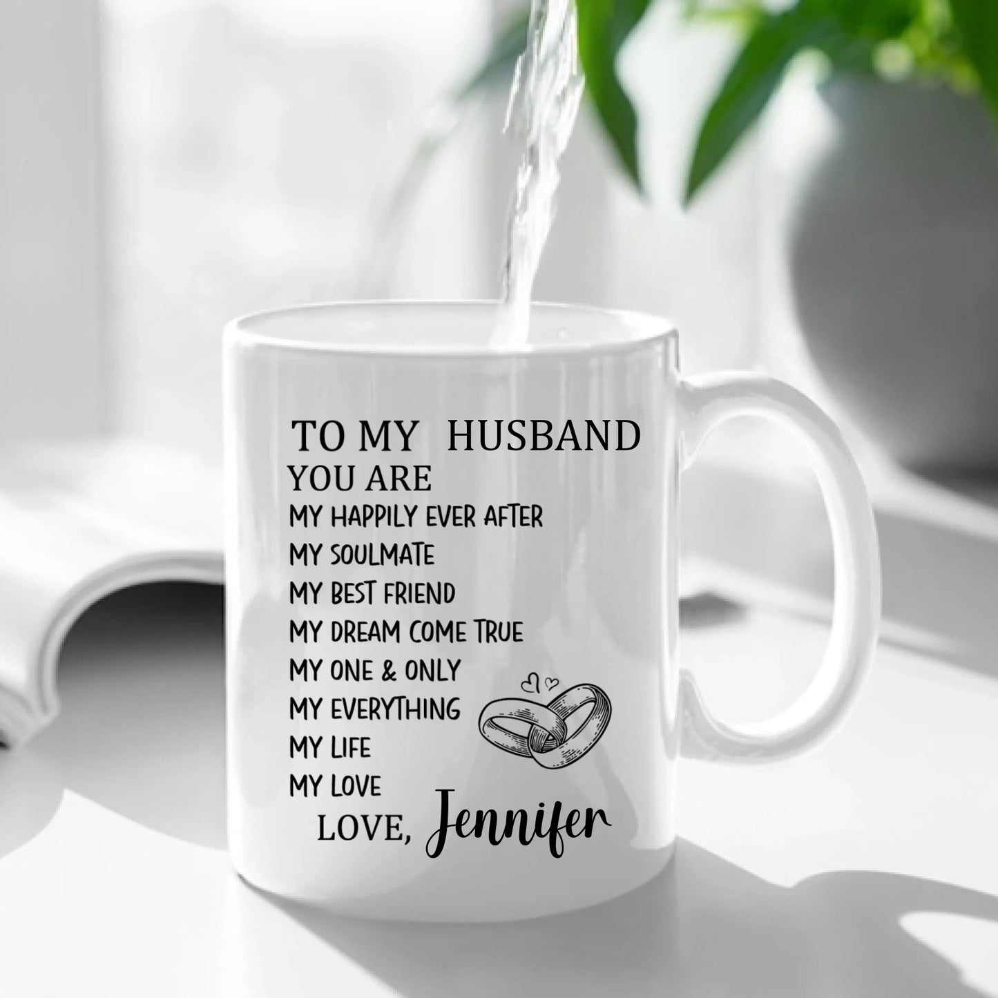 Customized Mugs to Express Love - Personalized Nickname and Name Love Letter Mug - A Gift For Girlfriend,Boyfriend,Wife,Husband