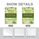 Personalized St. Patrick's Day Irish Shamrock 4-Leaf Garden Flag with Text St. Patrick's Day Gifts for the Family
