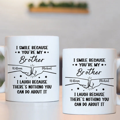 Customized Family Mugs - Personalized Minimalist Mug with Family Theme and Name - A Gift For Family,Dad,Mom,Sister,Brother