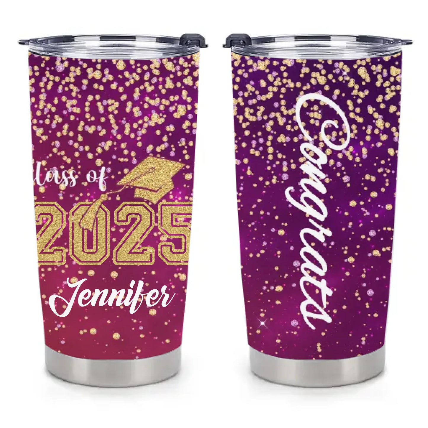 Customized Graduation Gifts - Personalized Name Graduation Commemorative Thermos Gift - A Gift For Children,Grandchildren,Graduates