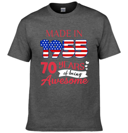 Customized American Memorial Apparel - Personalized Year and Number American Milestone Commemorative Apparel -  A Gift For Friend,Family,Patriots