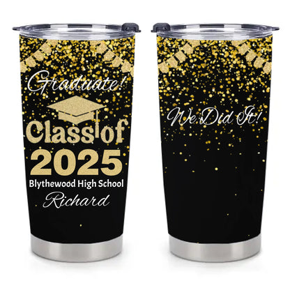 Customized Graduation Gifts - Personalized Name,School Name Graduation Celebration Themed Thermoses - A Gift For Children,Grandchildren,Graduates