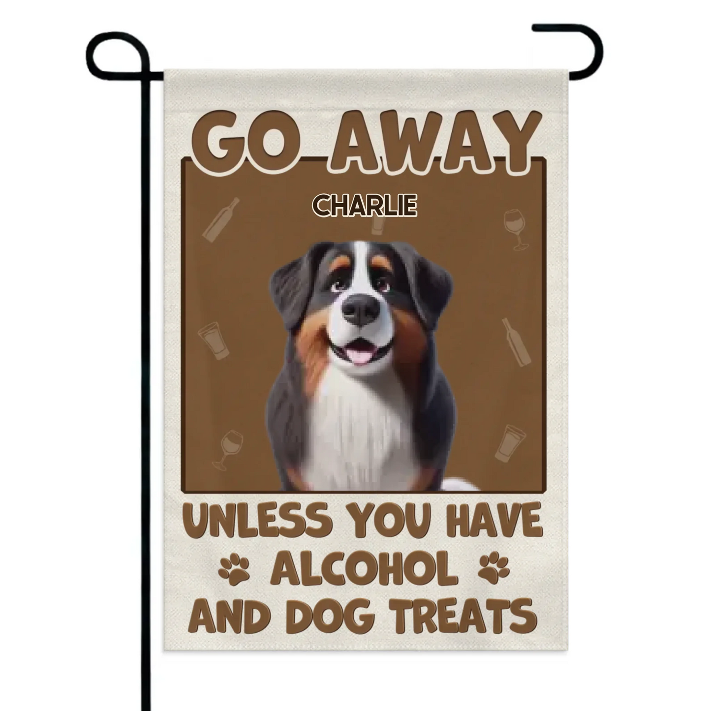 Customized Pet Themed Flag - Cute Garden Flag Personalized with Background,Title,Pet Type and Name - A Funny Gift For Pet Owners,Pet Lovers