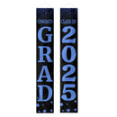 Three Slices Front Door Banner With Pictures Class of 2025 - High School or College University for Graduation Door Banner for Front Door or Porch