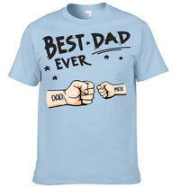 Best Dad Ever Fist Bump - Personalized Father Clothes