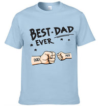 Best Dad Ever Fist Bump - Personalized Father Clothes